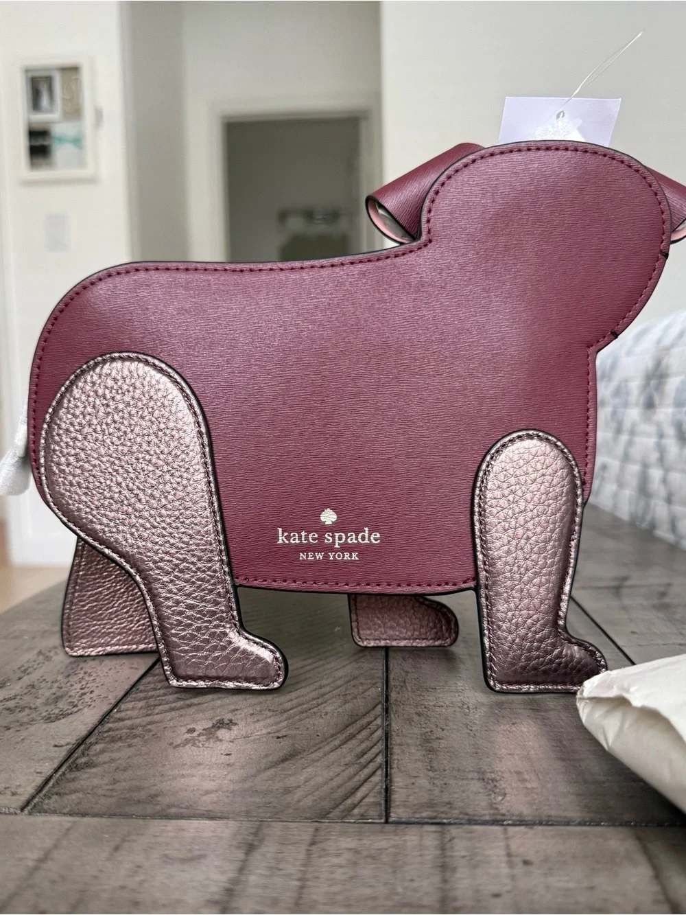 Rare Kate Spade Floral Pup dog novelty crossbody bag - Picture 5 of 9